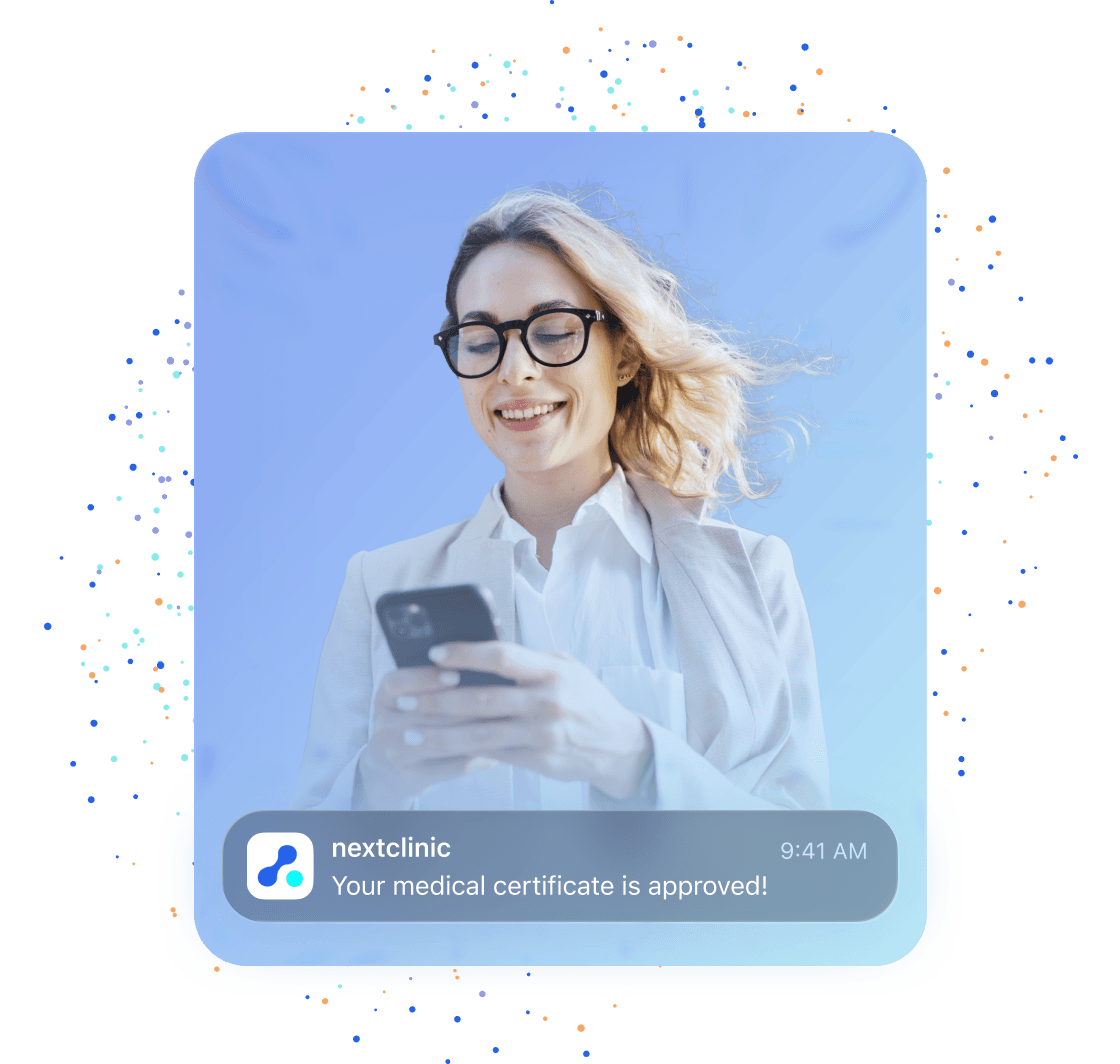 NextClinic doctor consulting with a patient via video call