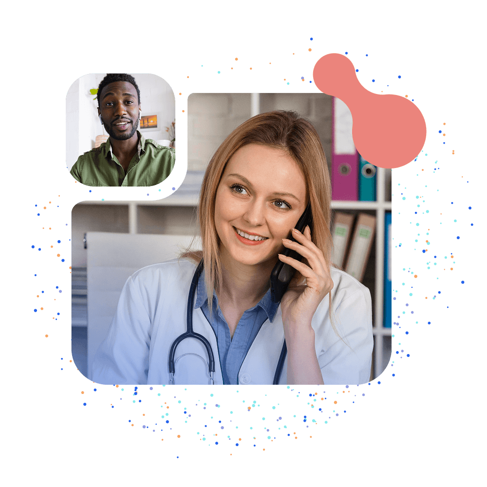 NextClinic doctor consulting with a patient via video call